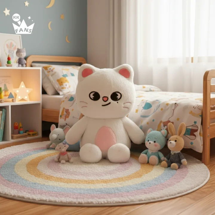 Stray Kids SKZOO Jiniret (Hyunjin) Teddy Bear Plush, SKZ 5'CLOCK
