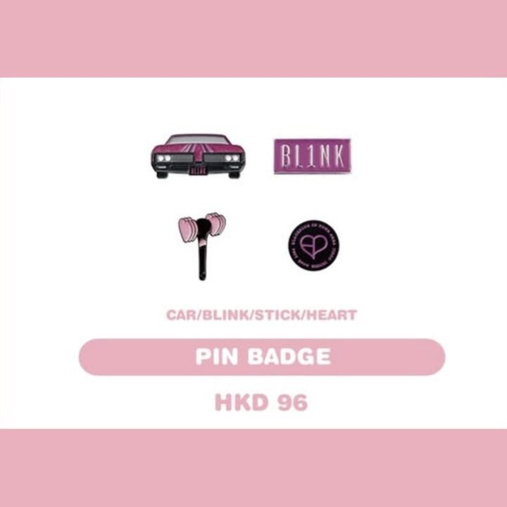 BLACK PINK PIN BADGE