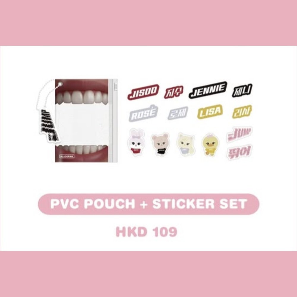 BLACKPINK PVC POUCH + STICKER SET