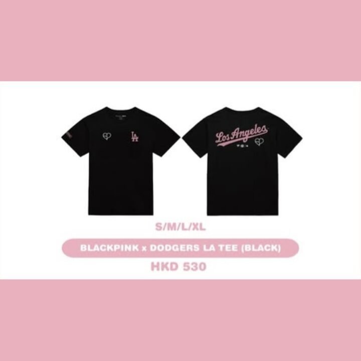 BLACKPINK X DODGERS LA TEE (BLACK)