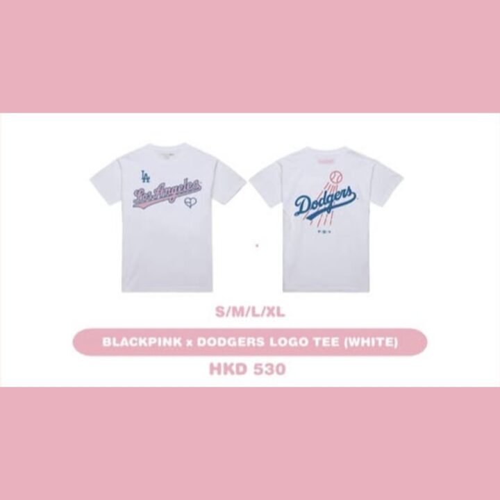 BLACKPINK X DODGERS LOGO TEE (WHITE)