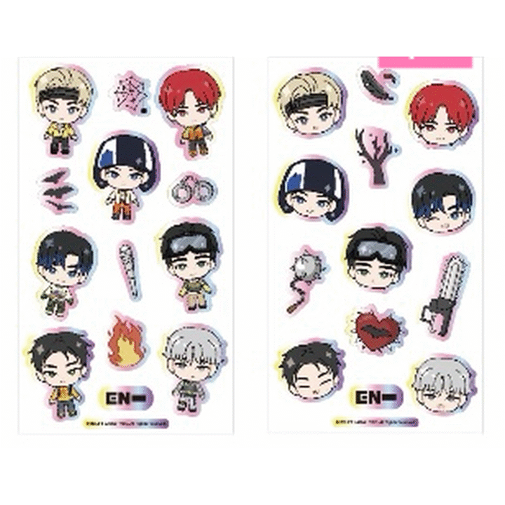ENHYPEN x MINISO (Character) Sticker Pack (2 sheets)