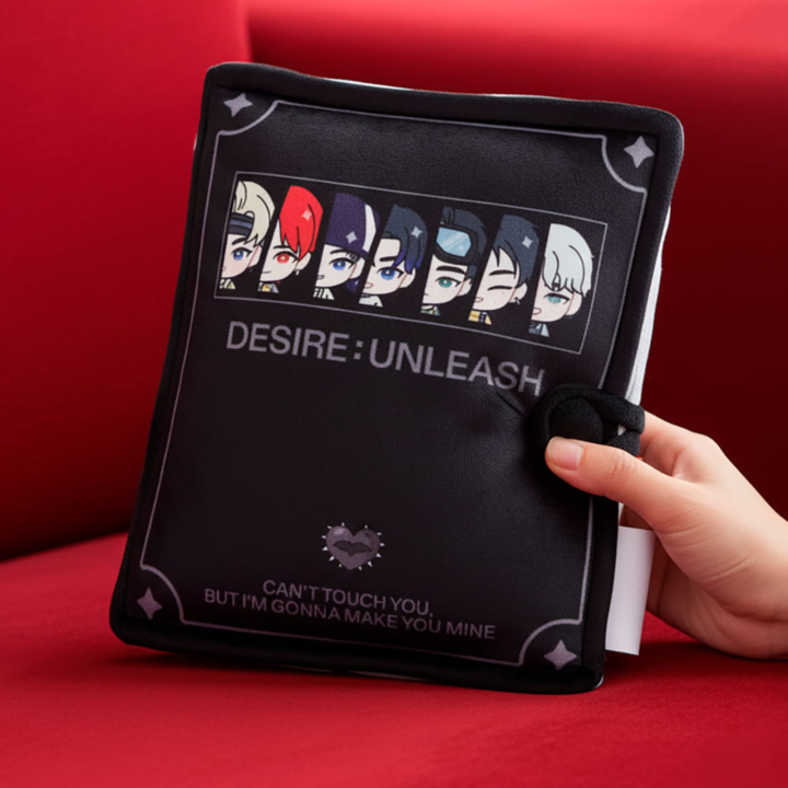 ENHYPEN x MINISO black book pillow front official detail