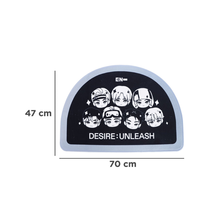 ENHYPEN x MINISO character doormat with official 47 x 70 cm dimensions