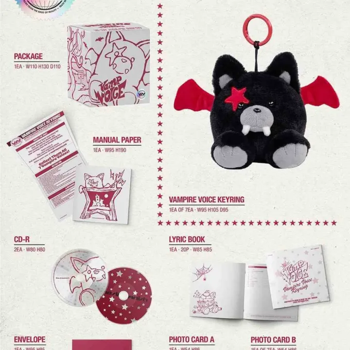 ENHYPEN THE SIN : VANISH Voice Keyring Ver. official package contents detail