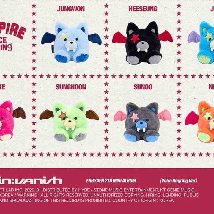 ENHYPEN THE SIN : VANISH Vampire Voice Keyring official member lineup