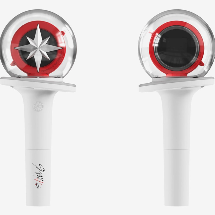 Stray Kids Official Light Stick Ver.2 front and back views