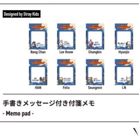 [PREORDER] SKZOO Memo Pad - Stray Kids Exhibition "We STAY, together"