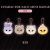 BLACKPINK CHARACTER FACE MINI BADGE