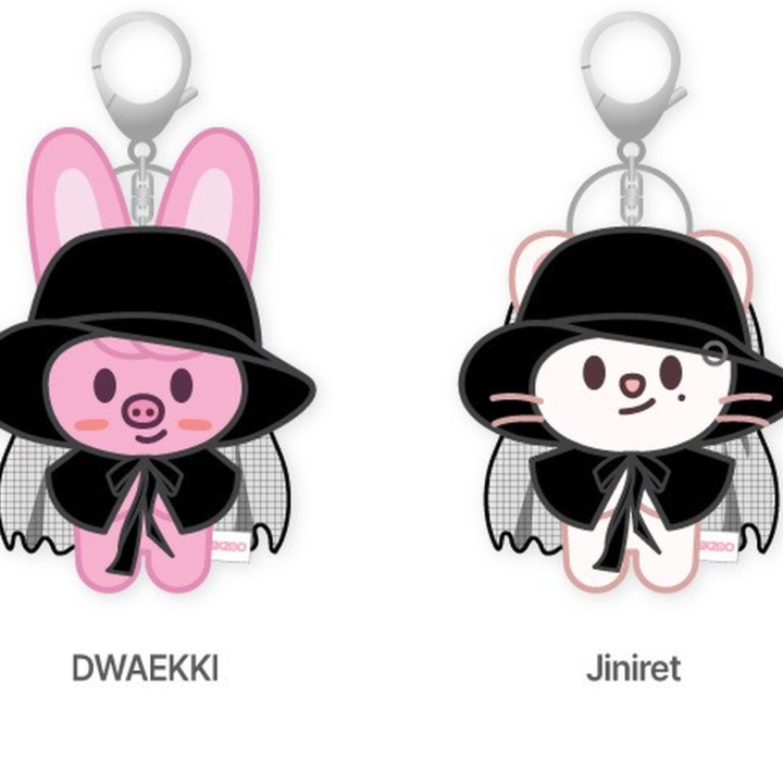 Stray Kids SKZOO Costume Magnet Plush Keyring DO IT featuring Dwaekki and Jiniret