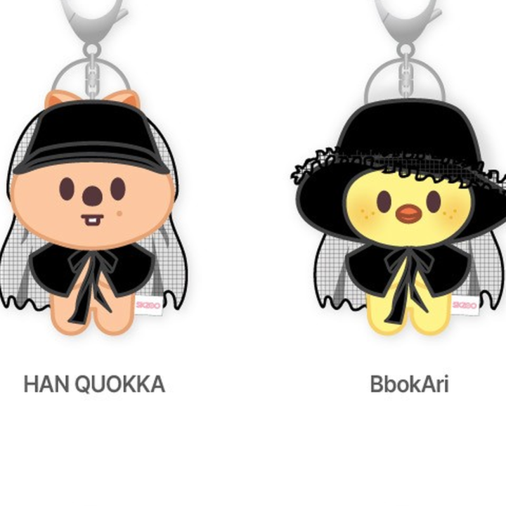 Stray Kids SKZOO Costume Magnet Plush Keyring DO IT featuring Han Quokka and BbokAri