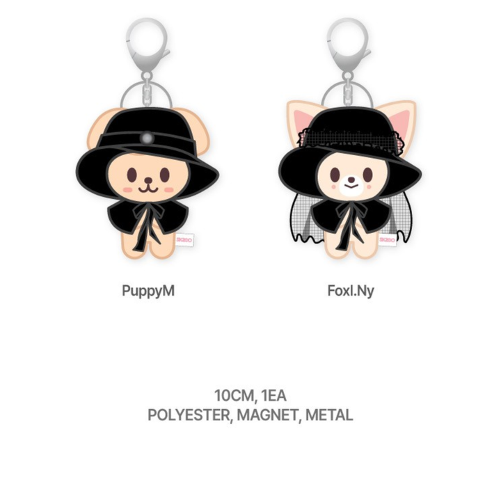 Stray Kids SKZOO Costume Magnet Plush Keyring DO IT featuring PuppyM and FoxI.Ny