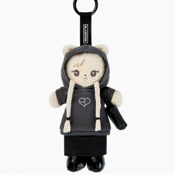 BLACKPINK CHARACTER PLUSH KEYRING LONG ROSIE official product detail