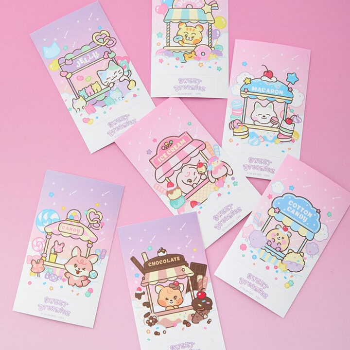 Seven NCT DREAM SWEET Dreamiez official random card sticker designs