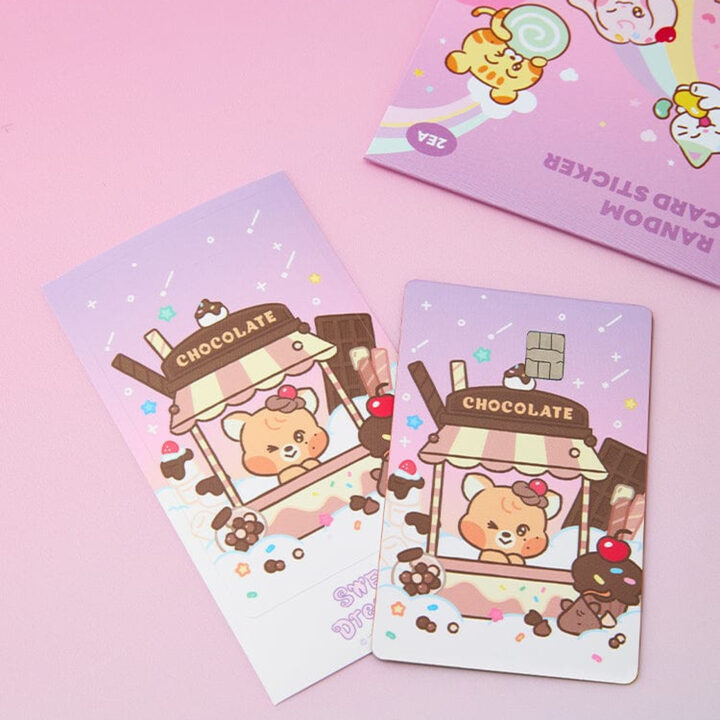 Chocolate character designs from the NCT DREAM SWEET Dreamiez official random card stickers