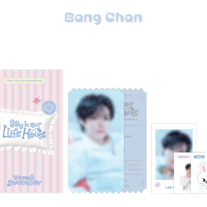 Stray Kids 6th Fan Meeting Special Ticket Set Bang Chan official detail