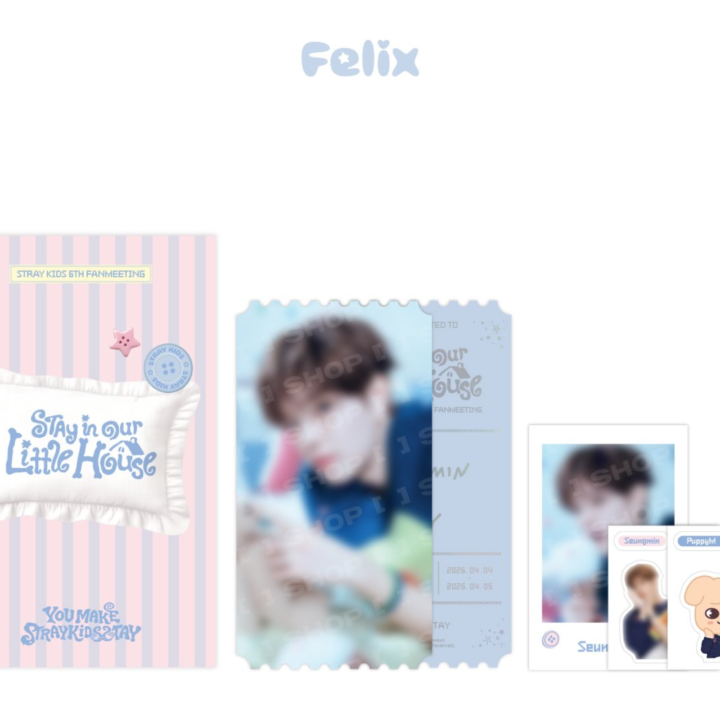 Stray Kids 6th Fan Meeting Special Ticket Set Felix official detail
