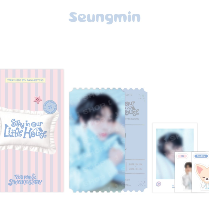 Stray Kids 6th Fan Meeting Special Ticket Set Seungmin official detail