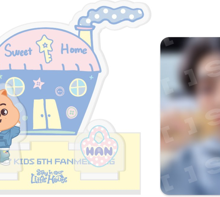 Official Felix product view of the Stray Kids 6th Fan Meeting secret acrylic stand.