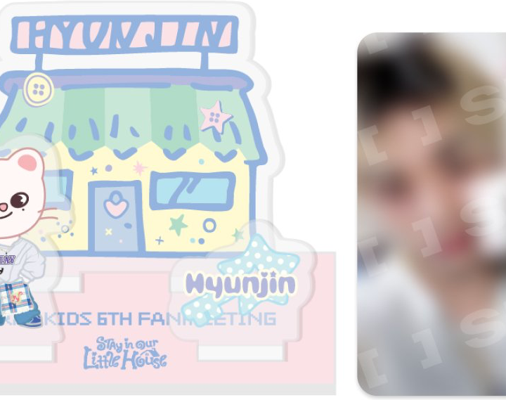 Official Han product view of the Stray Kids 6th Fan Meeting secret acrylic stand.