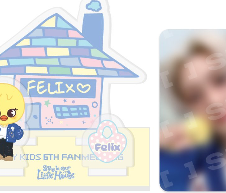 Official Seungmin product view of the Stray Kids 6th Fan Meeting secret acrylic stand.