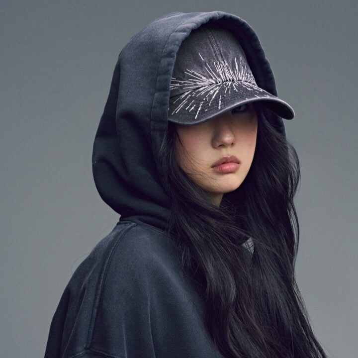 BTS POP-UP ARIRANG Ball Cap Black official worn side detail