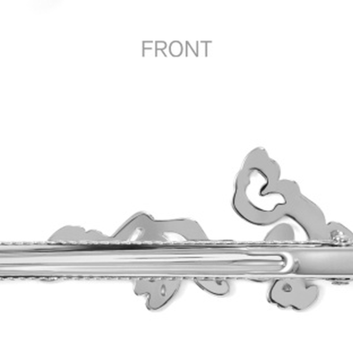 Official BTS POP-UP ARIRANG Hair Pin reverse clip mechanism detail
