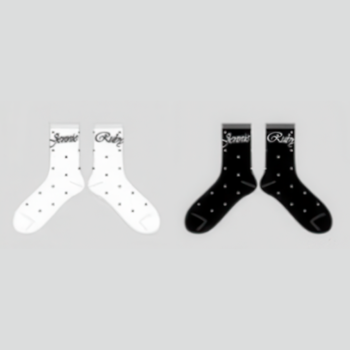 [PREORDER] JENNIE x MINISO Long Socks (2 Pairs)