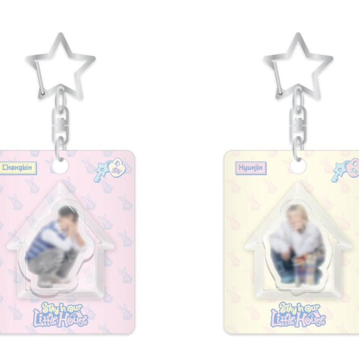 Official Changbin and Hyunjin Mini Block Keyring member views from Stray Kids 6th Fan Meeting.