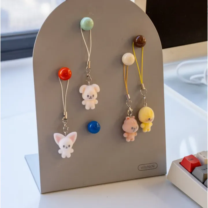 Official display view of SKZOO Secret Mini Charms from Stray Kids 6th Fan Meeting.
