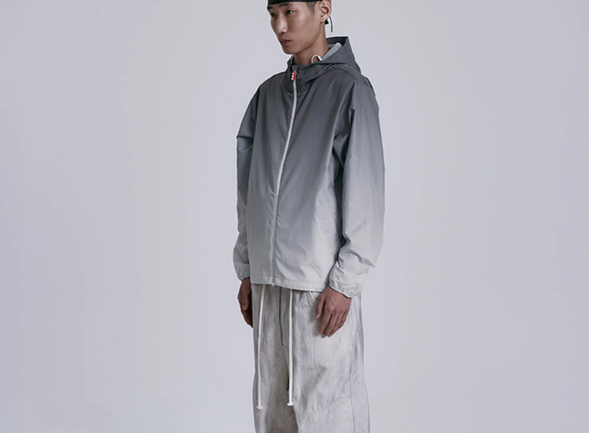 BTS ARIRANG Wind Jacket Gray - official side view