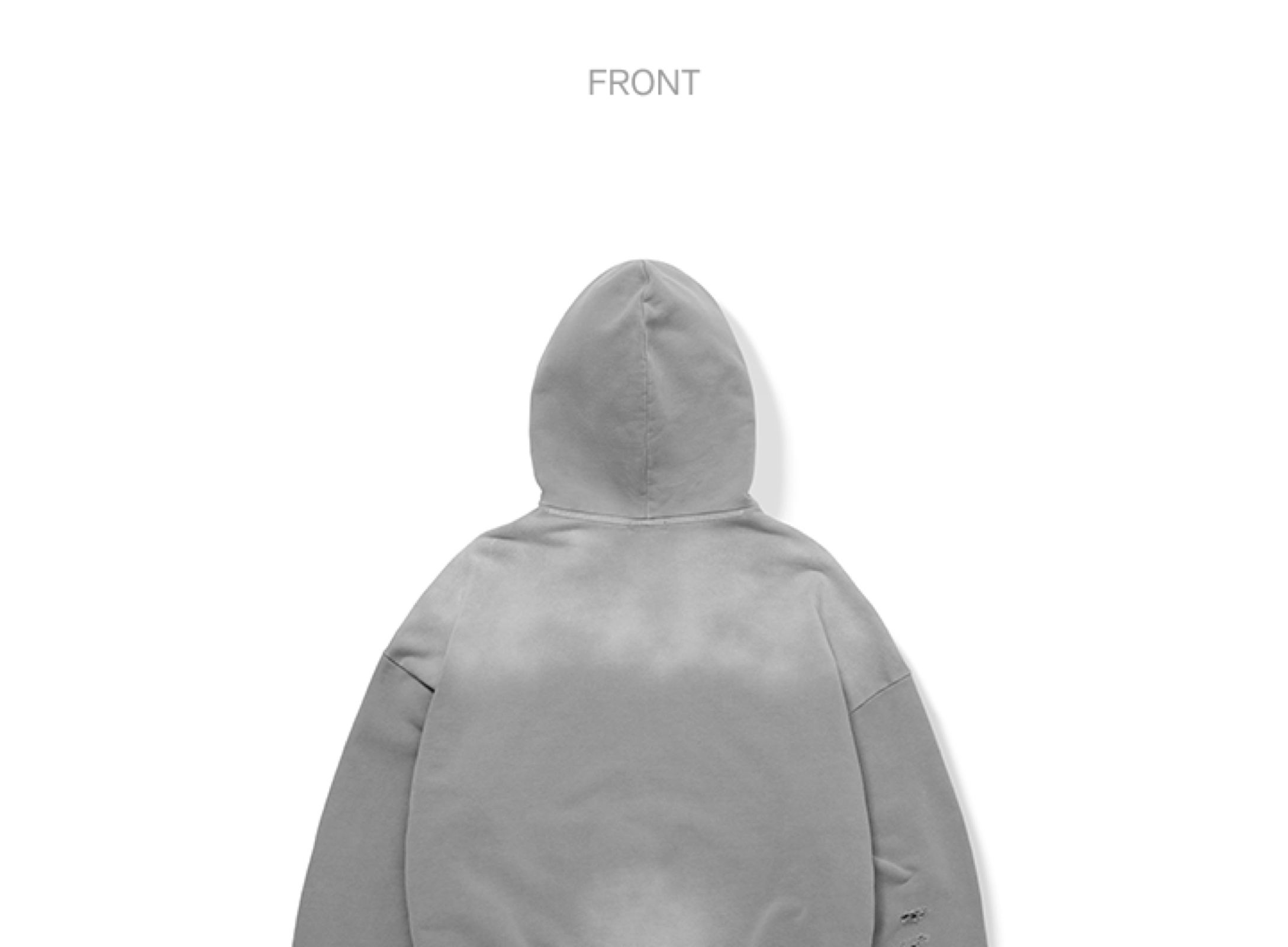BTS ARIRANG Hoodie Pants Set Gray - official hoodie back detail
