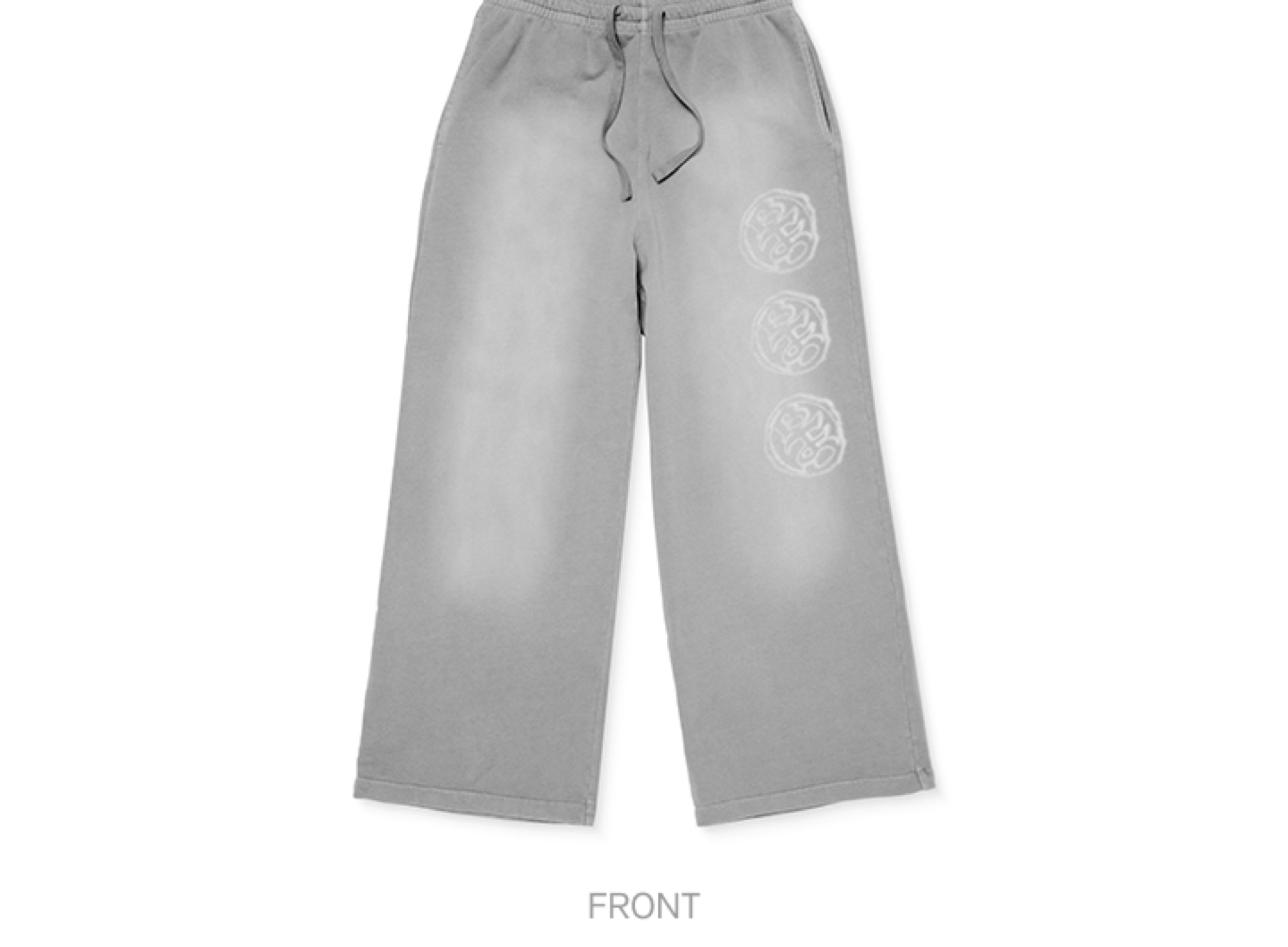 BTS ARIRANG Hoodie Pants Set Gray - official pants detail