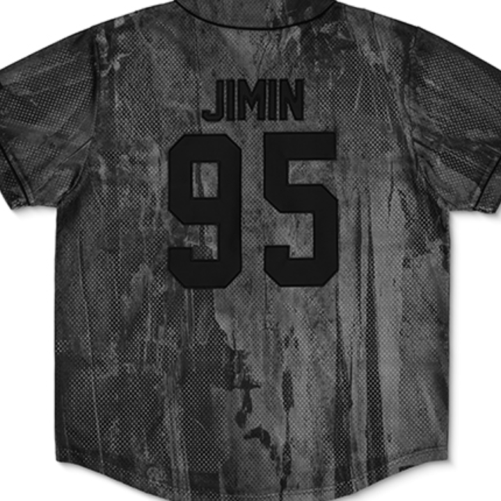 BTS World Tour ARIRANG S/S Jersey Jimin 95 - official back name and number detail