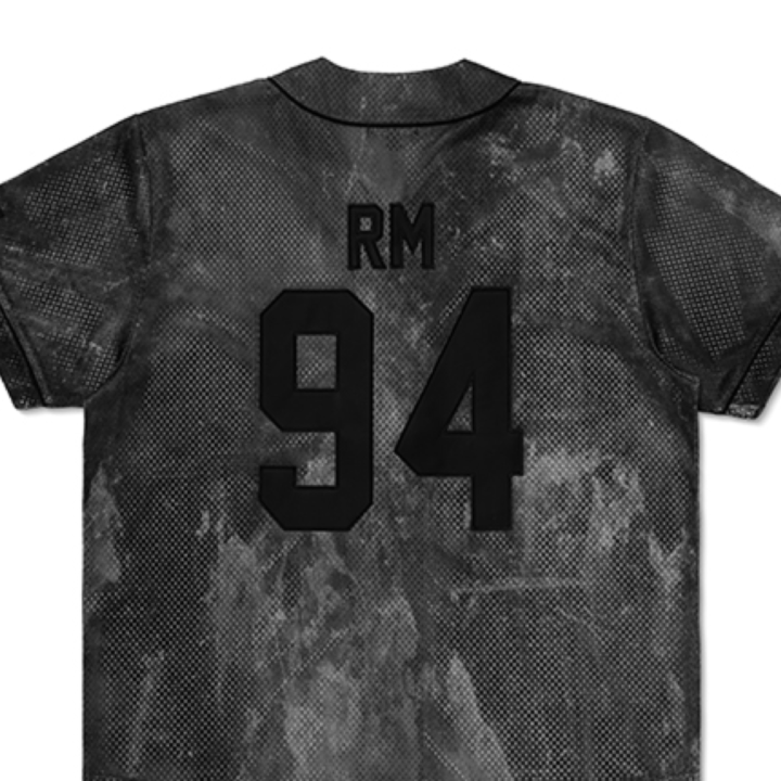 BTS World Tour ARIRANG S/S Jersey RM 94 - official back name and number detail