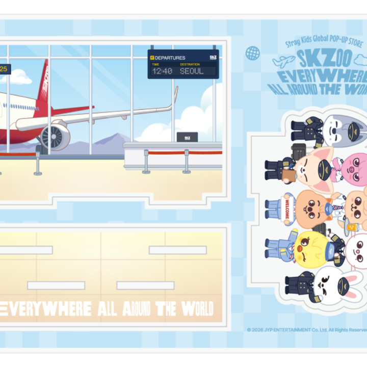 Stray Kids SKZOO ACRYLIC STAND SEOUL Ver. SKZOO EAATW POP UP official detail 01