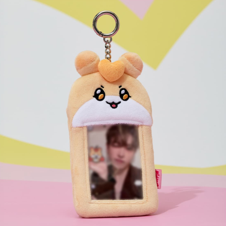 ATEEZ MIGHTEEZ Photo Card Holder Plush Keyring Enter the Mighteez World Official Version 01