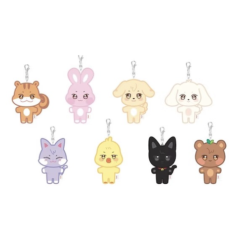 [PREORDER] Ateez ANITEEZ Plush Keyring - ANITEEZ in Color Pop Up