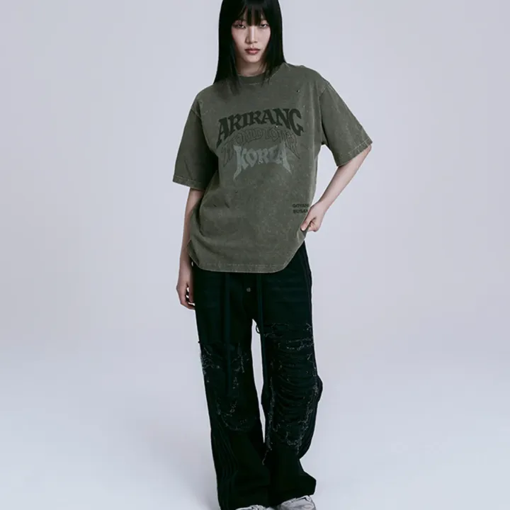BTS World Tour ARIRANG S/S T-Shirt Korea official worn front detail