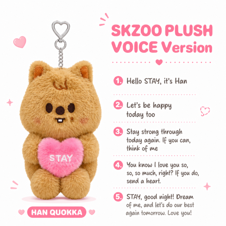 SKZOO Plush Voice Ver. – Stray Kids 6th Fan Meeting Merch