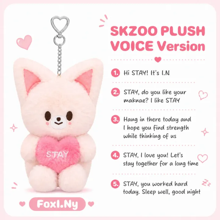 SKZOO Plush Voice Ver. – Stray Kids 6th Fan Meeting Merch