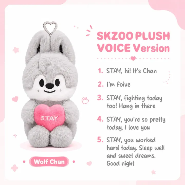 SKZOO Plush Voice Ver. – Stray Kids 6th Fan Meeting Merch