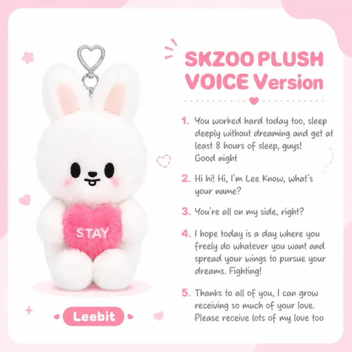 SKZOO Plush Voice Ver. – Stray Kids 6th Fan Meeting Merch
