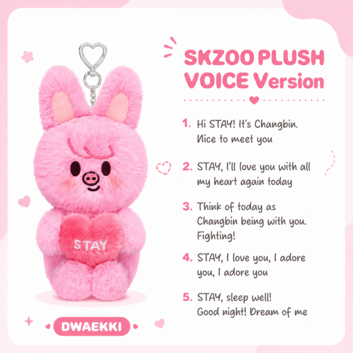 SKZOO Plush Voice Ver. - Stray Kids 6th Fan Meeting Merch | KK Fans