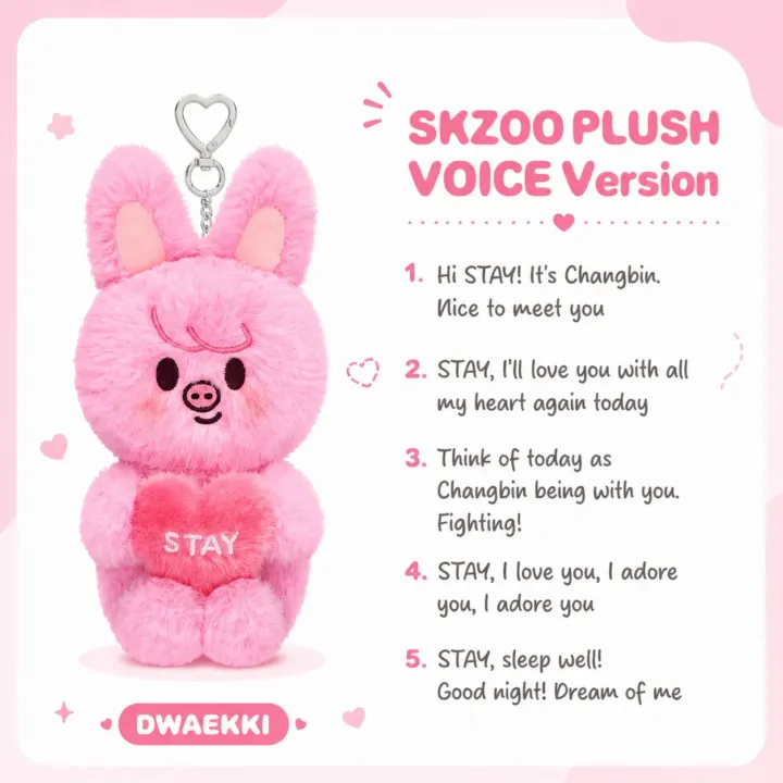 SKZOO Plush Voice Ver. – Stray Kids 6th Fan Meeting Merch