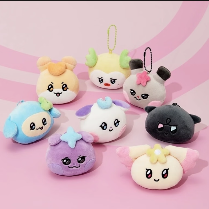 [PREORDER] Ateez Face Plush Keyring Enter the Mighteez Pop Up