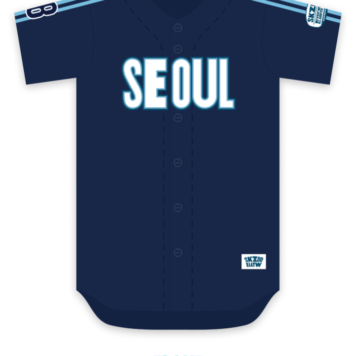 Stray Kids SKZOO Baseball Jersey Seoul EAATW Official Front