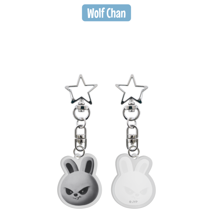 EVIL SKZOO Acrylic Keyring Seoul Ver. Wolf Chan official detail