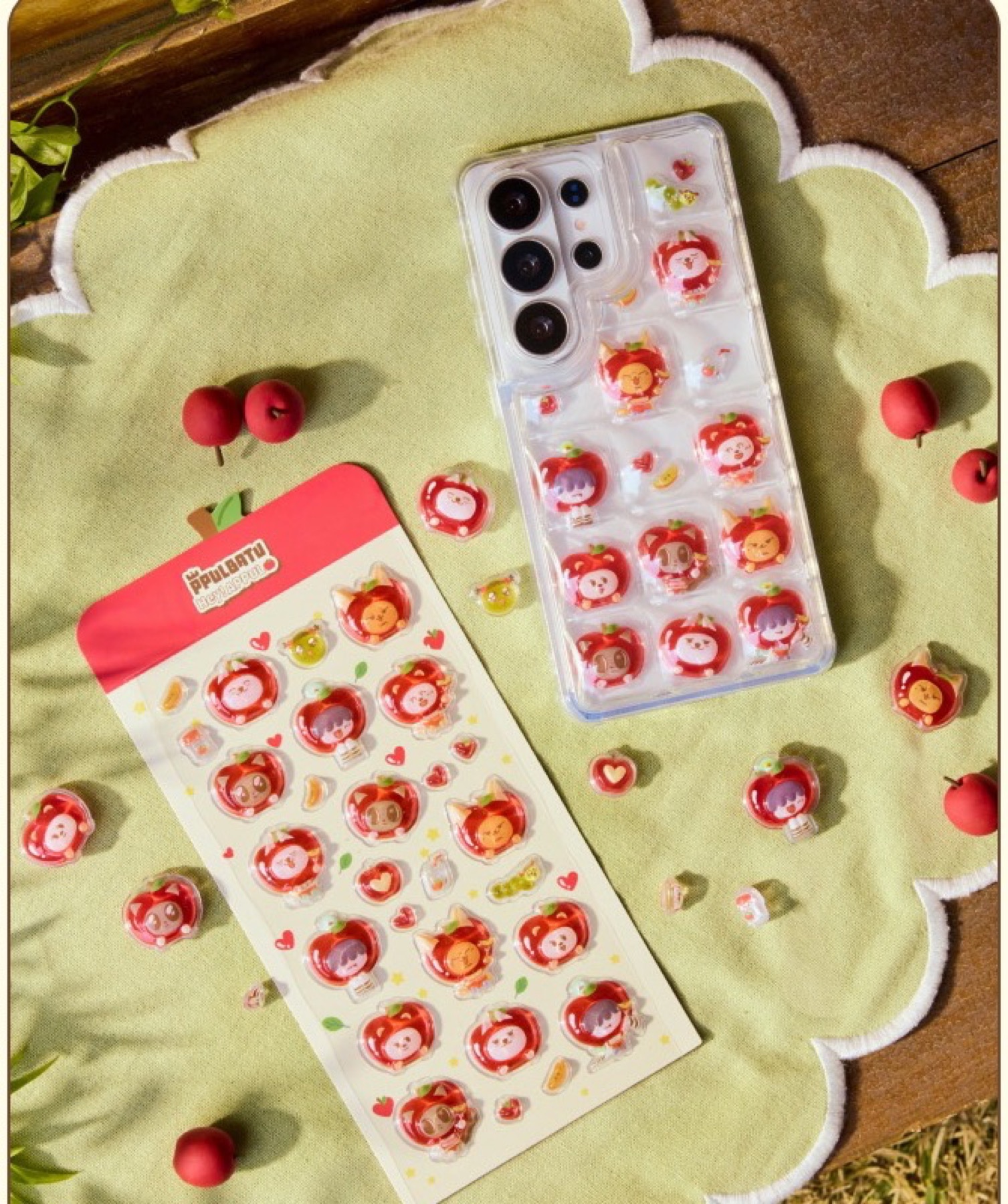 TXT PPULBATU HEY APPUL 3D Sticker official sticker sheet and phone case view