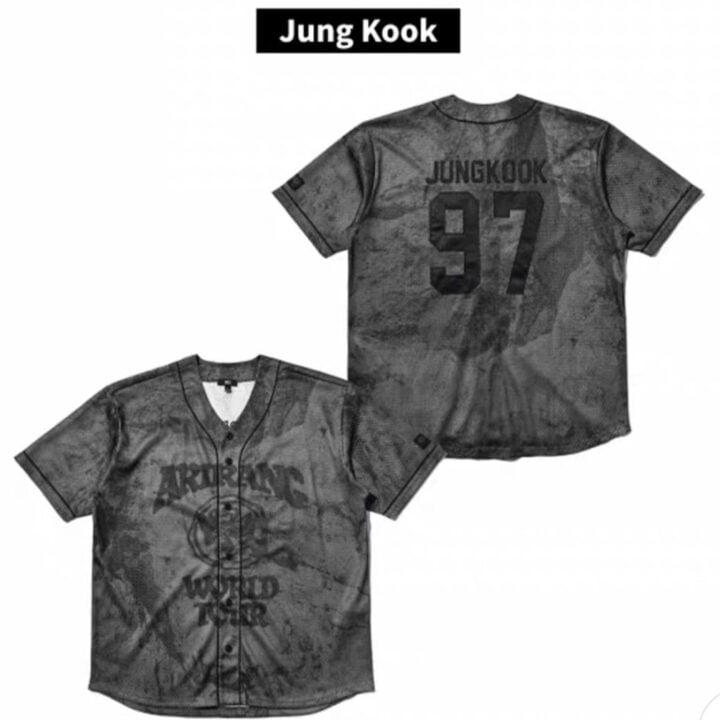 BTS ARIRANG Japan Concert short sleeve baseball jersey - Jung Kook official product detail